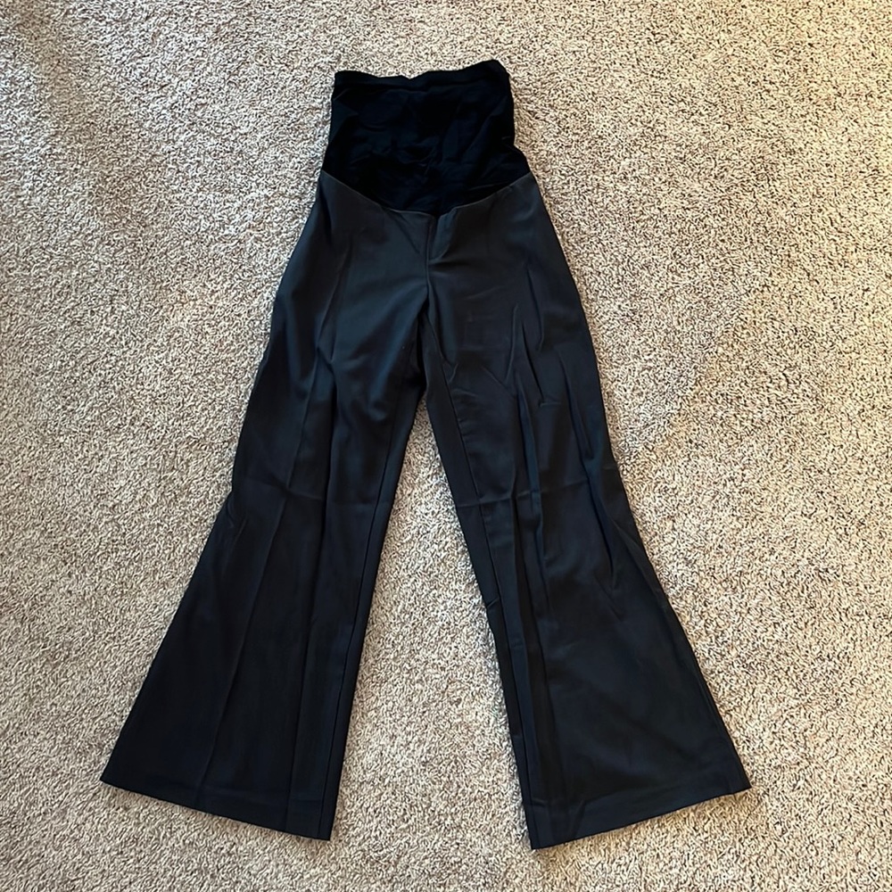 Oh Baby by Motherhood Charcoal Size Small Petite Maternity Dress Pants